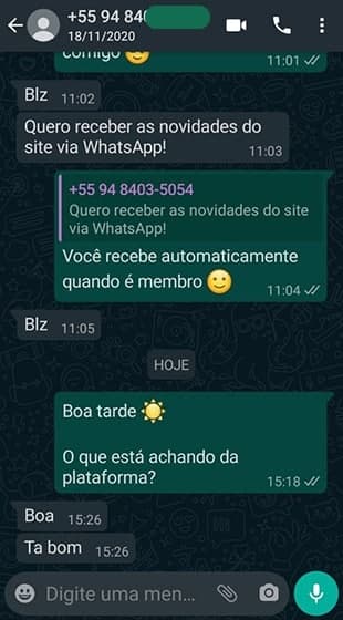 Print de depoimento 20